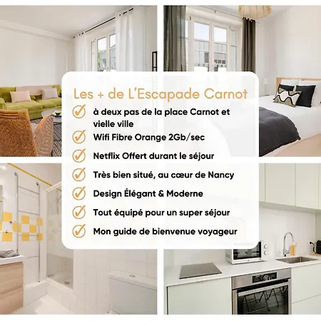 Apartment L'escapade Carnot - Centre Stanislas - 2pers Nancy